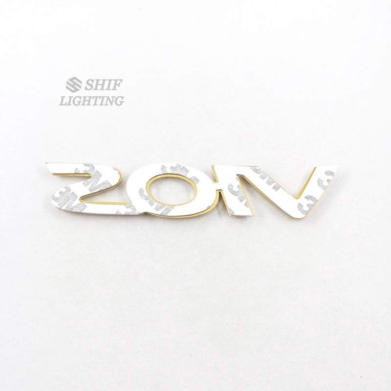 Sticker làm từ ABS màu vàng đồng hình logo chữ VIOS dùng dán trang trí thay thế cho xe hơi TOYOTA