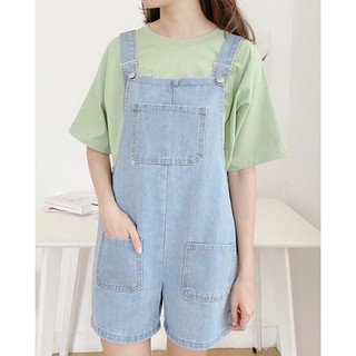 Yếm short jean 2 túi YN022