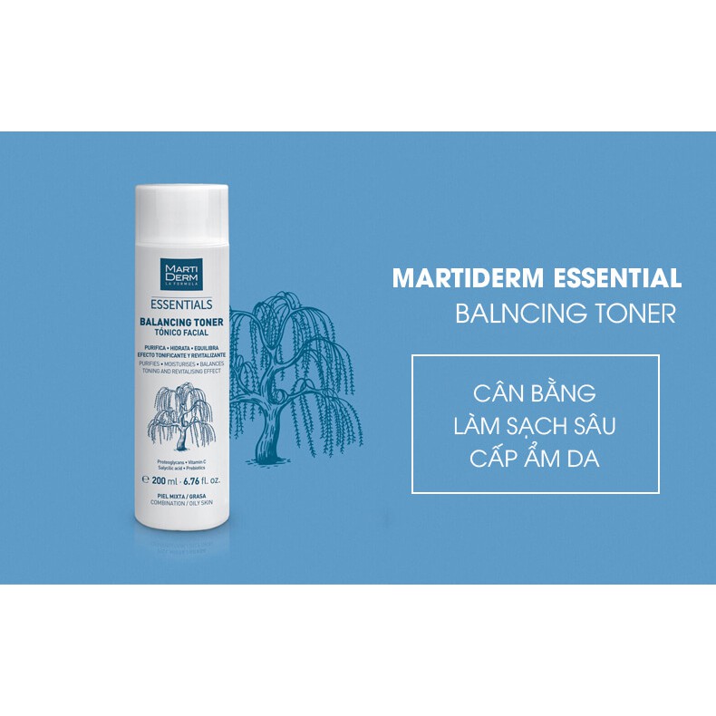 Nước Cân Bằng Làm Sạch MartiDerm Essentials Balancing Toner 200ml