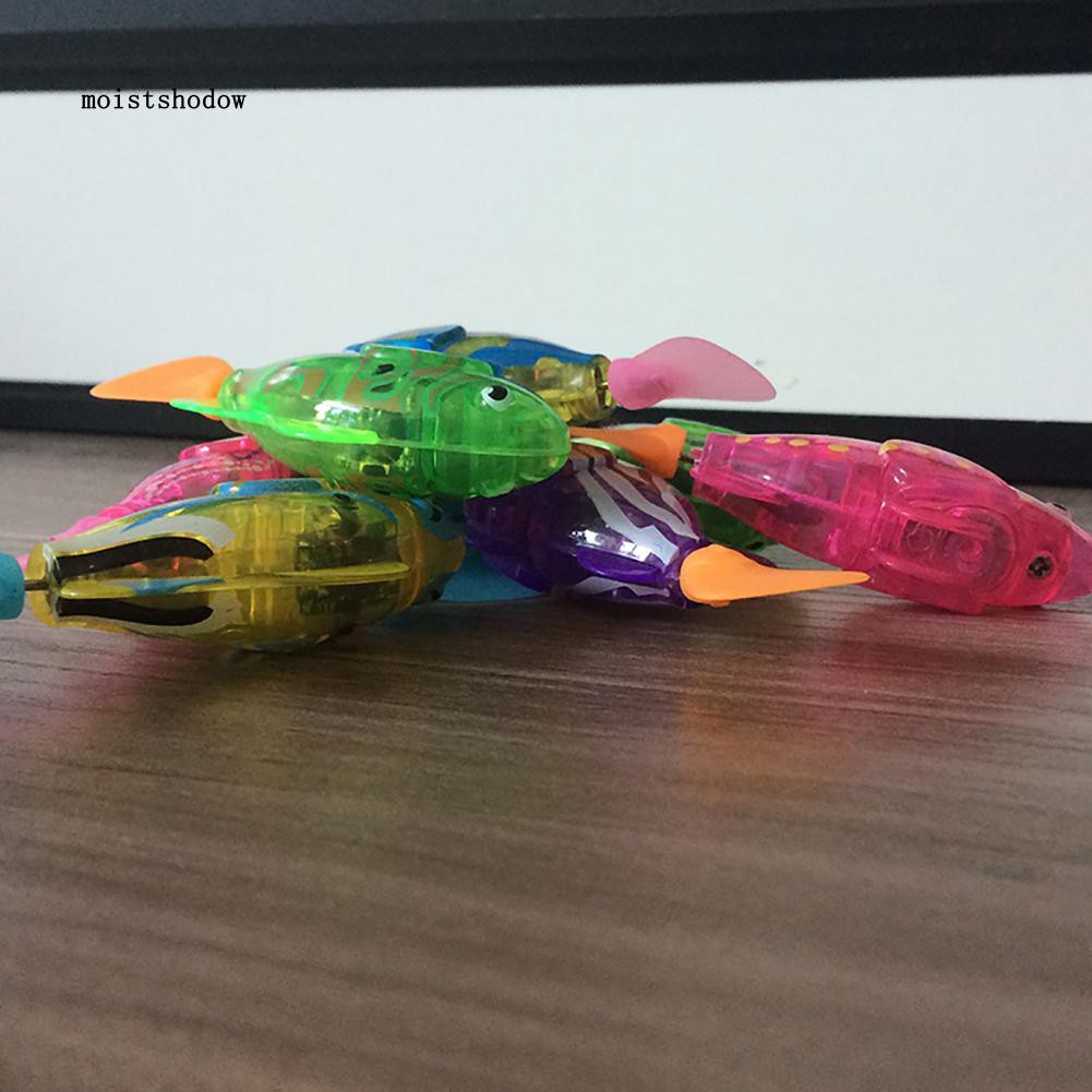 Cá robot đồ chơi bằng nhựa có đèn nháy cho bé