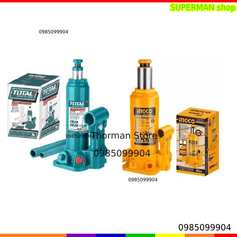 Con đội thủy lực 6 tấn Total THT109062 Ingco HBJ602 kích đội 6 tấn