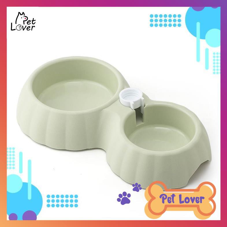 [FREESHIP] Bát ăn tự động, bát ăn cho mèo, bát ăn cho chó nhỏ, tiện dụng, vệ sinh (bí ngô)