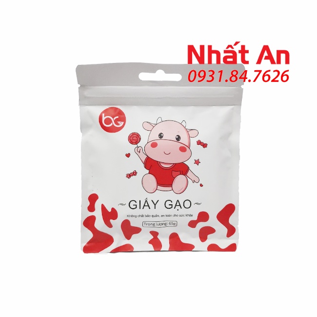 Giấy gạo gói kẹo Nougat 500 tờ (6.5x8cm)