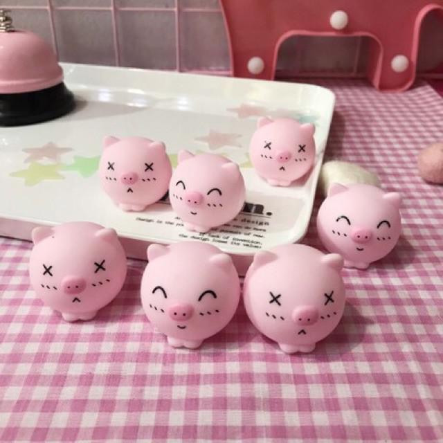 Squishy Mochi con ciu bé heo mũi hồng siêu dễ thương có còi bóp kêu  Z5 in 1