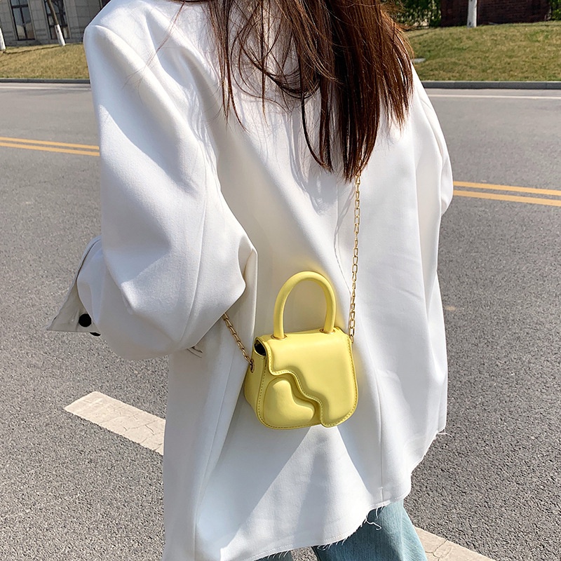 Túi Xách Tay Phong Cách Mới Hình Trái Tim Thiết Kế Kết Cấu Dây Xích Cho Mẹ Và Con Gái