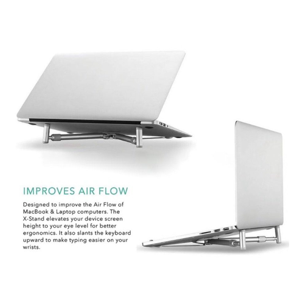 BioStore - Giá đỡ tản nhiệt tốt cho laptop hợp kim chắc chắn có thể xếp gọn