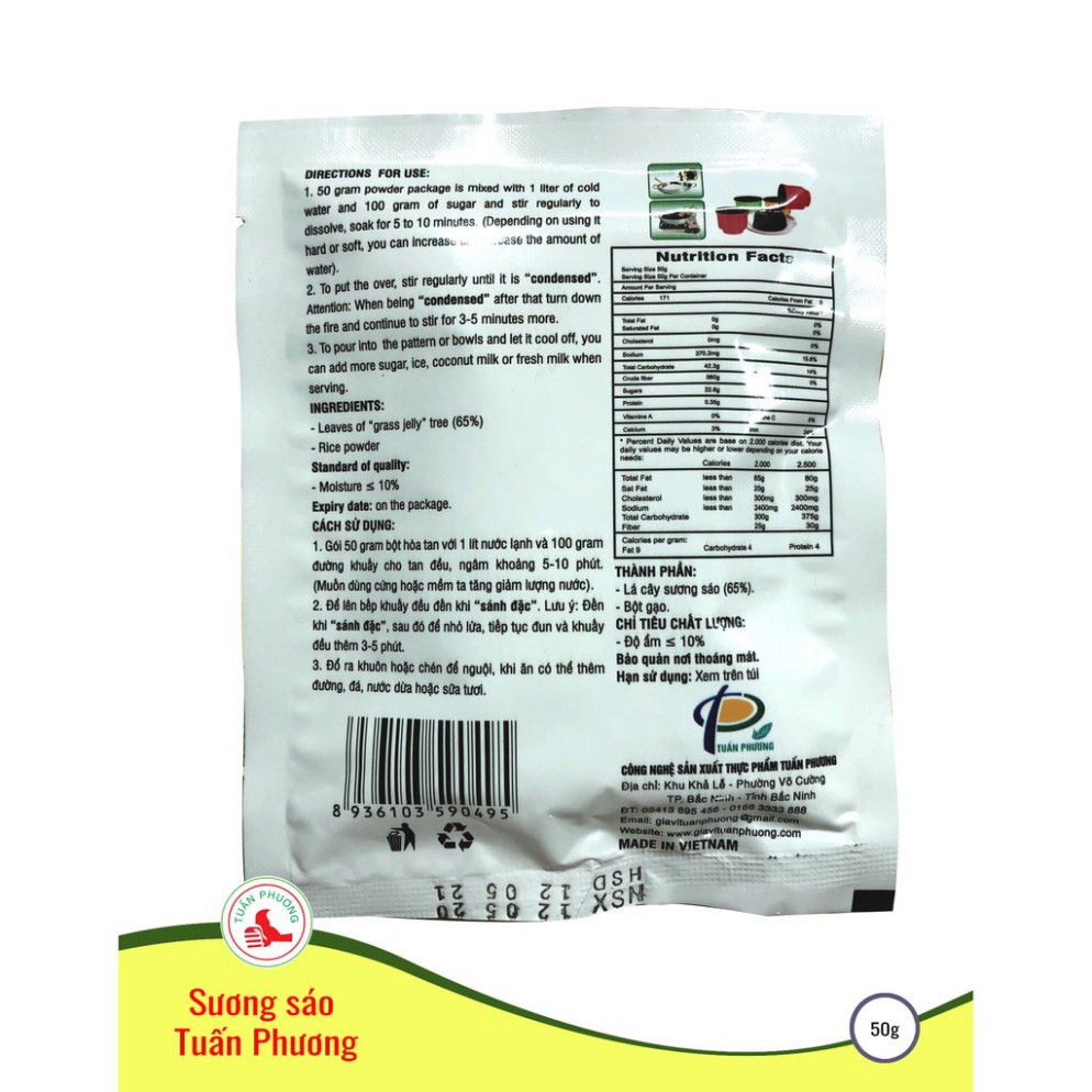 Bột Sương Sáo Đen Tuấn Phương 50g