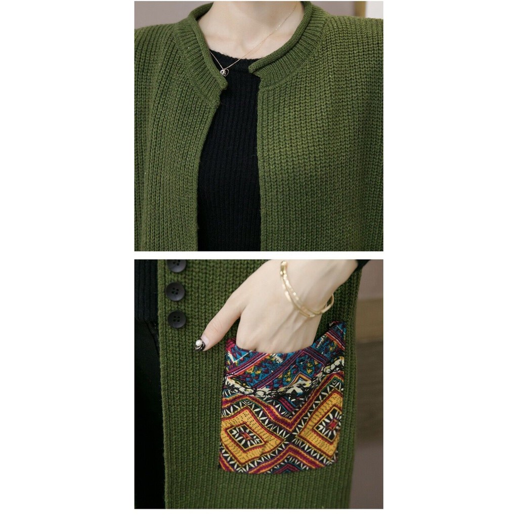 Áo Khoác Cardigan Không Tay 36kg - 65kg Cho Nữ BJC143 Malaysia