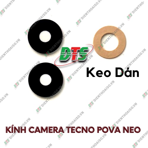 Kính camera tecno pova neo kèm keo dán