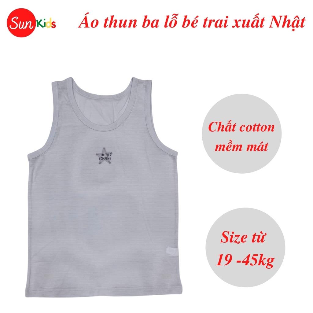 Áo thun bé trai, áo phông cho bé trai chất cotton nhiều màu, size 65-85 - SUNKIDS