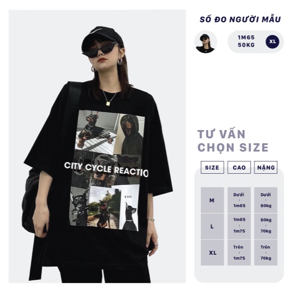 Áo thun nam nữ Reaction City Cycle - áo thun tay lỡ unisex Local Brand | BigBuy360 - bigbuy360.vn