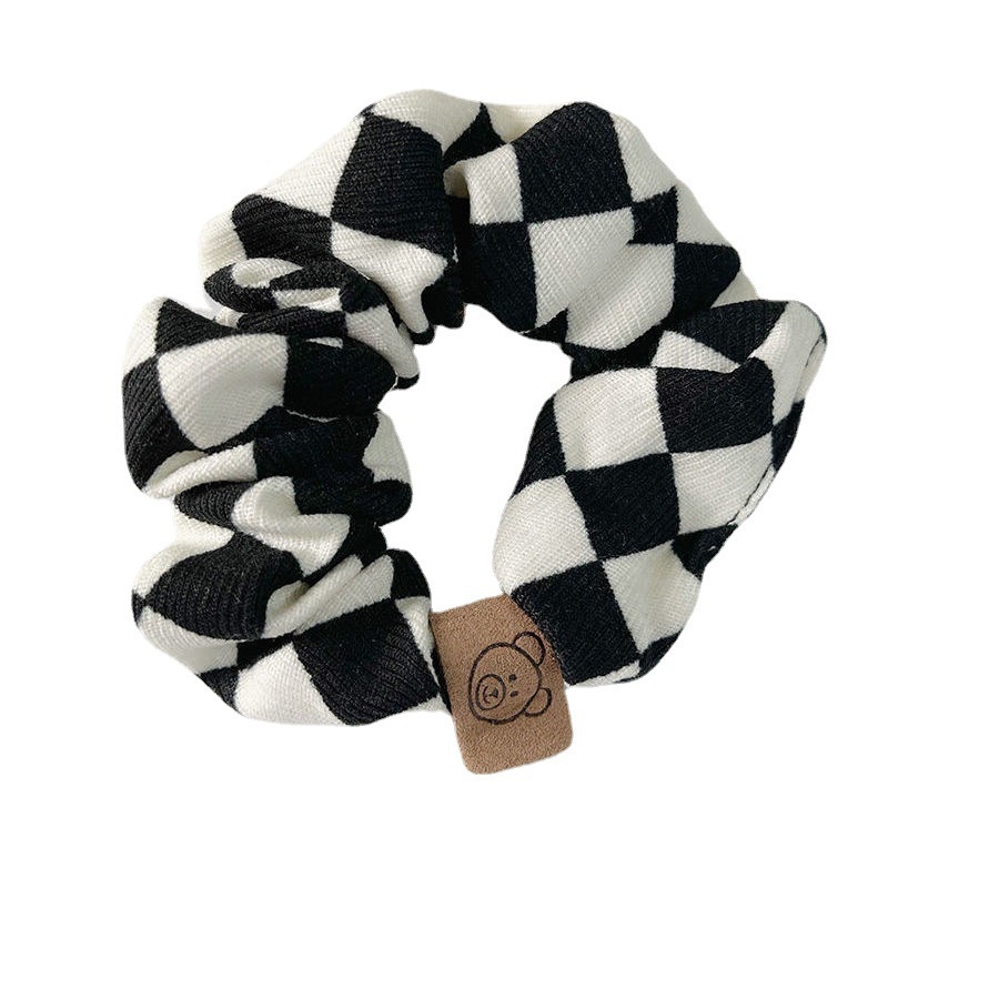 Băng Đô Cài Tóc Hình Mặt Cười Màu Đen Trắng 2022 ins