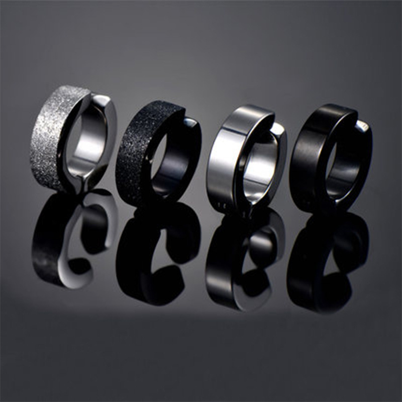 Khuyên kẹp vành tai bằng thép không gỉ dành cho nam nữ