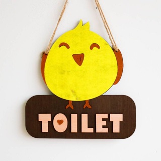 Bảng gỗ Toilet Gàtrang trí nội thất gia đình trang trí phòng ngủ cửa hàng.