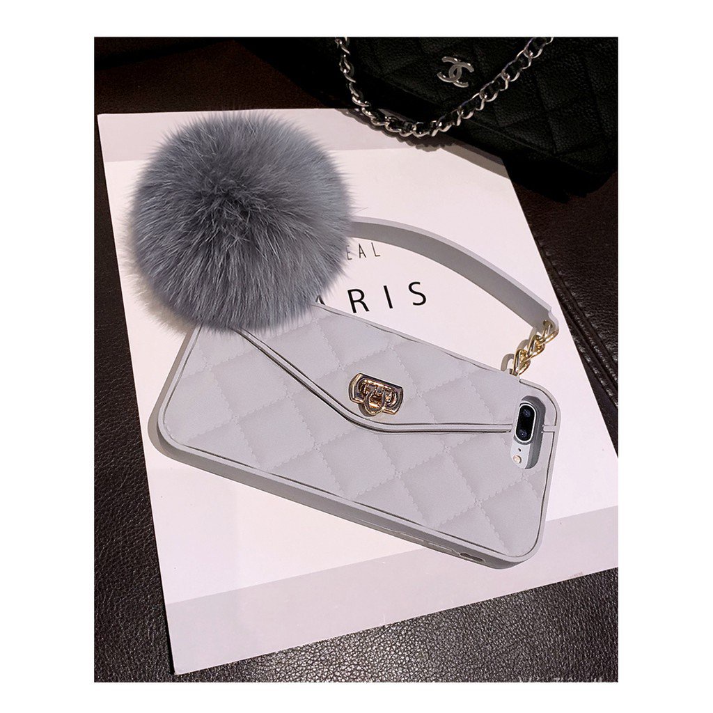 Ốp điện thoại silicon mềm kiểu ví đựng tiền xu có dây đeo thích hợp cho Apple iPhone 8 plus 12 pro xs max 11 12