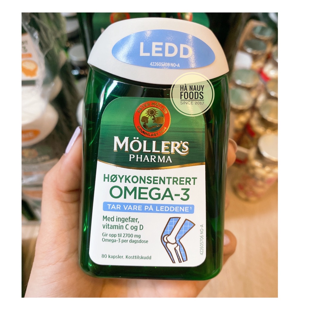 Dầu Cá Bổ Khớp MOLLERS LEDD OMEGA-3 DHA 80 viên - Dầu Cá Nauy