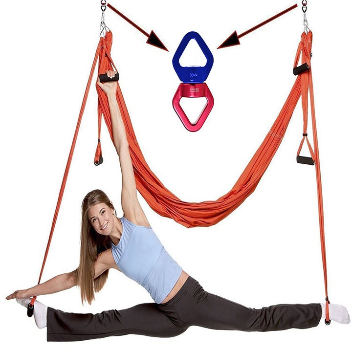 Móc xoay 360 độ cao cấp tập yoga leo núi