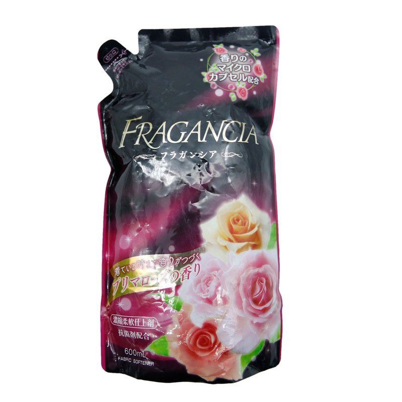 Nước xả vải quần áo Fragancia hương hoa hồng 600ml - Kireya