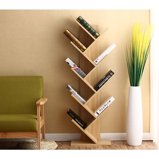 KỆ SÁCH GỖ HÌNH CÂY 9 TẦNG TRANG TRÍ NHÀ CỬA