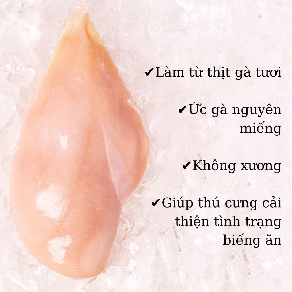 ỨC GÀ TƯƠI HẤP MASTI DÀNH CHO THÚ CƯNG - 40G