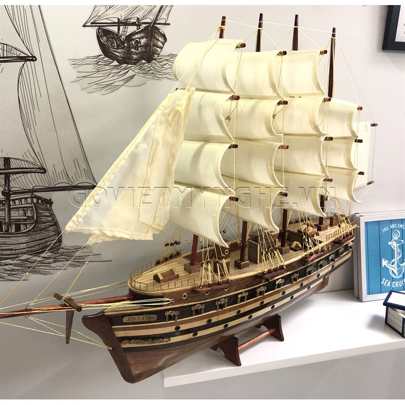 Mô Hình Thuyền Gỗ Chiến Cổ Jylland - Loại II - Thân tàu 60cm