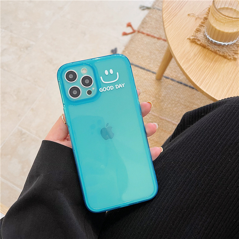 Ốp Lưng Tpu Mềm Họa Tiết Màu Nước Và Xanh Lá Cho Iphone 12 11 Pro Max 6 6s 7 8 Plus Iphone X Xs Max Xr Se 2020