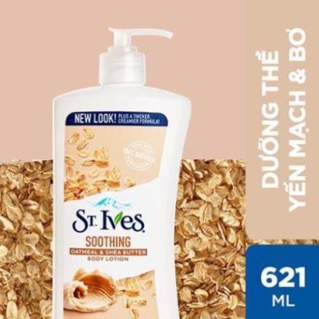 💎 [ CHÍNH HÃNG ] Sữa Dưỡng Thể St.Ives Yến Mạch Và Bơ 621mL - [Body Lotion Soothing Oatmeal & Shea Butte] ( Giá Tốt ) 💦