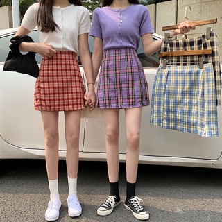 Hot chân váy caro 🎀freeship🎀 giảm 5k nhập mã [ chan vay ] chân váy chữ a hàn quốc hàng chọn