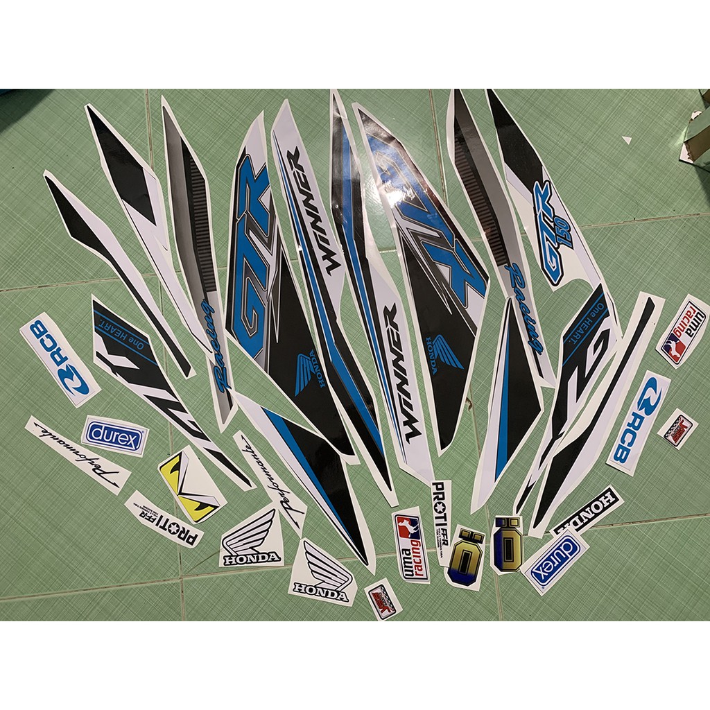 Tem winner 150 GTR xanh đen cao cấp