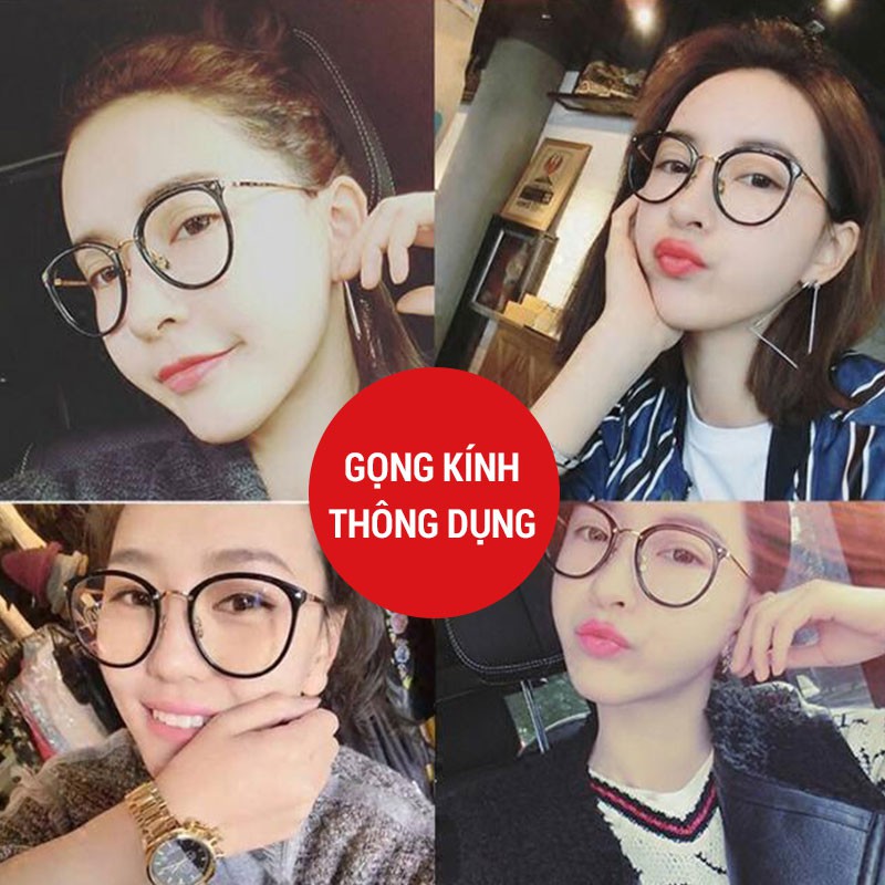 Gọng Kính Cận Kim Loại Mắt Tròn Kính Mắt Kiểu Dáng Hàn Quốc K3
