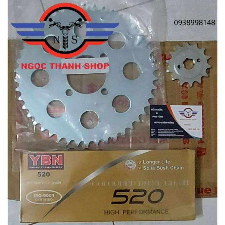 Bộ nhông sên đĩa nhông xích đĩa Vanvan200 Van Van 200 DR200 NTS - ngocthanh_shop