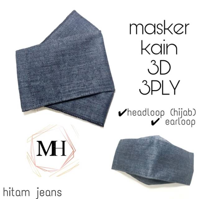 Khẩu trang vải oxford Cotton 3 lớp chất lượng| Mặt nạ evo 3d