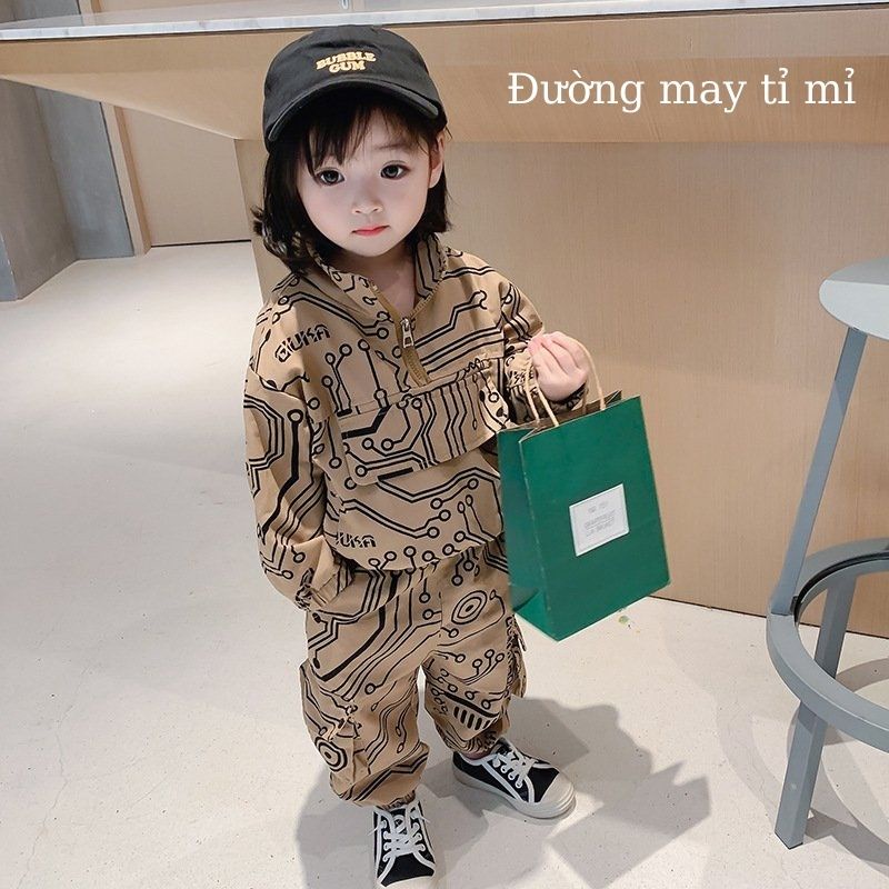 Đồ bộ bé gái phong cách thể thao cổ kéo khóa siêu xinh hàng Quảng Châu cao cấp JIMADO E2.085.HO.90