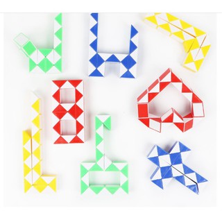 Bộ lắp ráp các khối tam giác bằng nhựa