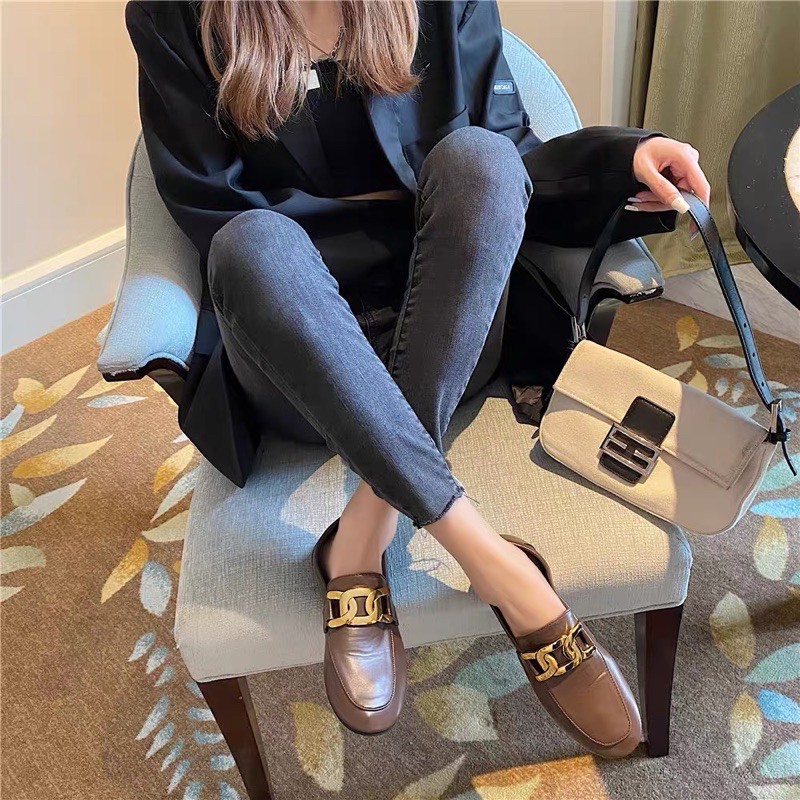 Giày loafer nữ vintage dây xích/ ORD | BigBuy360 - bigbuy360.vn