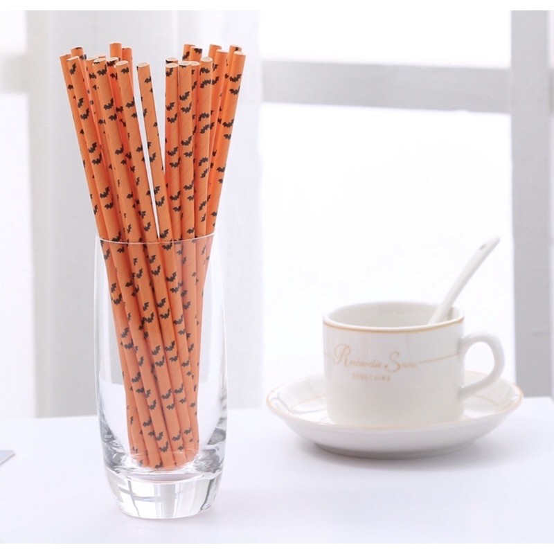 Set 25 ống hút Halloween