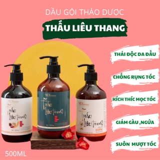 Dầu gội thảo dược THẤU LIÊU THANG NEXpharma chống rụng tóc kích thích mọc tóc ngăn ngừa gàu mượt tóc 500ml
