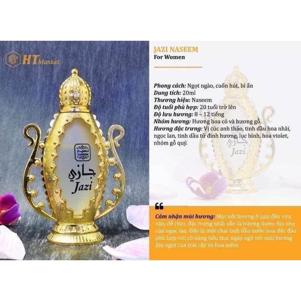 Tinh Dầu Nước Hoa Dubai Nội địa Cao cấp Jazi Naseem cho Nữ  20ml | BigBuy360 - bigbuy360.vn