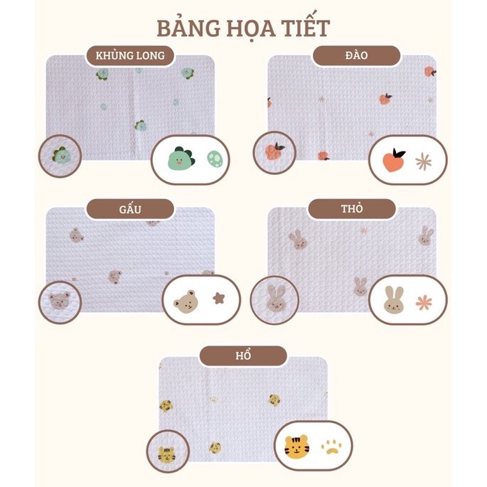 Lót chống thấm organic monona size 50*70 cm mềm mịn không sột soạt không bí nóng cho bé