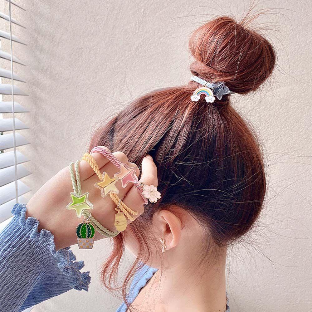 VANES1 Vòng Đeo Tay Bằng Hợp Kim Màu Cầu Vồng Dễ Thương Cho Bạn Gái / Bé Gái