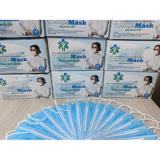 Khẩu trang y tế 4 lớp Takamask kháng khuẩn chuyên nghiệp