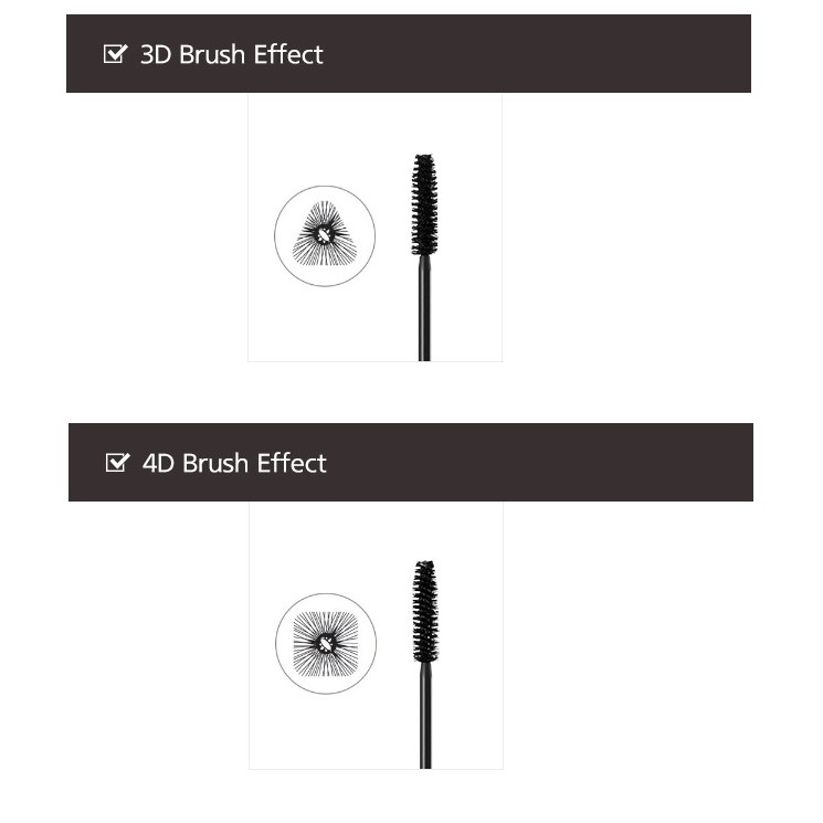[Hàng mới về] Mascara Missha 3D/4D 7g Chuốt Dày Mi Cao Cấp