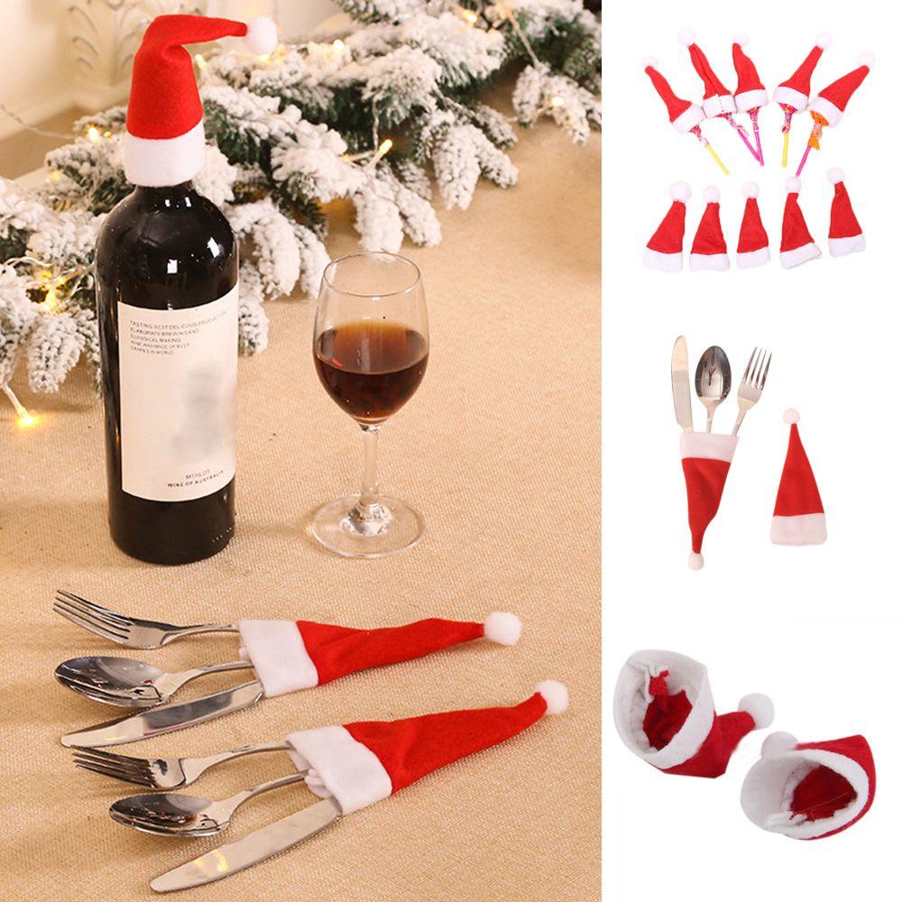 LET 10 Chiếc Kẹo Trang Trí Hình Nón Giáng Sinh