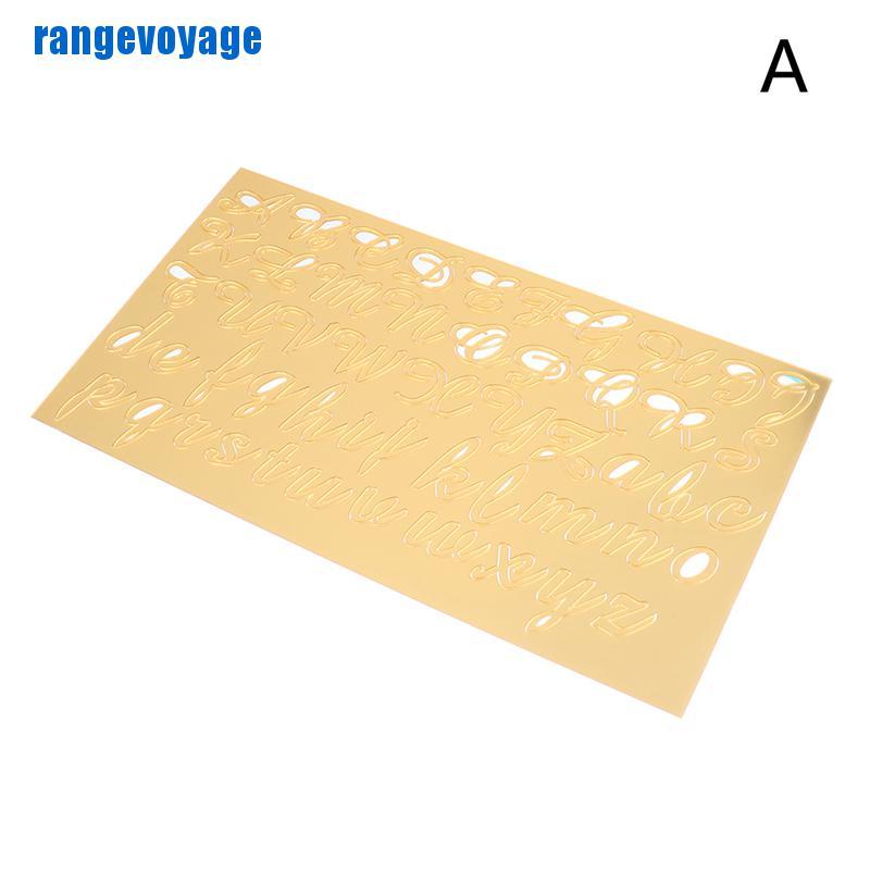 Khuôn Làm Bánh Hình Chữ Cái Từ Acrylic DIY