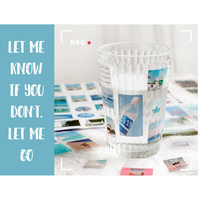 [20 trang] Sổ Sticker Nhãn Dán Nhựa PET Washi Giấy Trang Trí Bullet Journal ST177