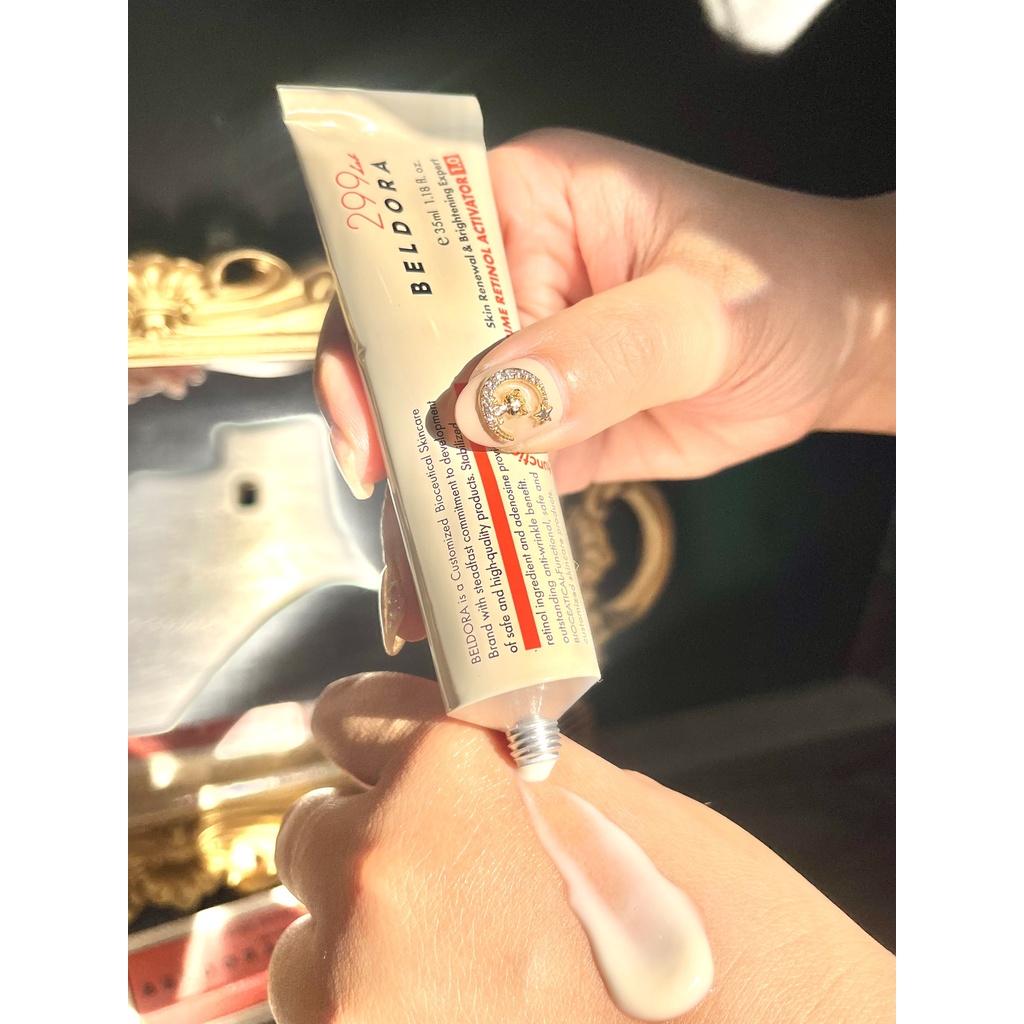 Bộ Đôi Kem Dưỡng Retinol Beldora 299 35ml (0.5% / 1.0%) Và Nước Thần Retinol Beldora 200ml