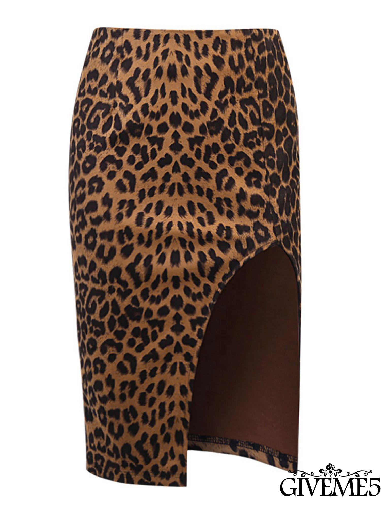 Chân Váy Xẻ Tà Họa Tiết Da Báo Thời Trang Cá Tính Cho Nữ | BigBuy360 - bigbuy360.vn