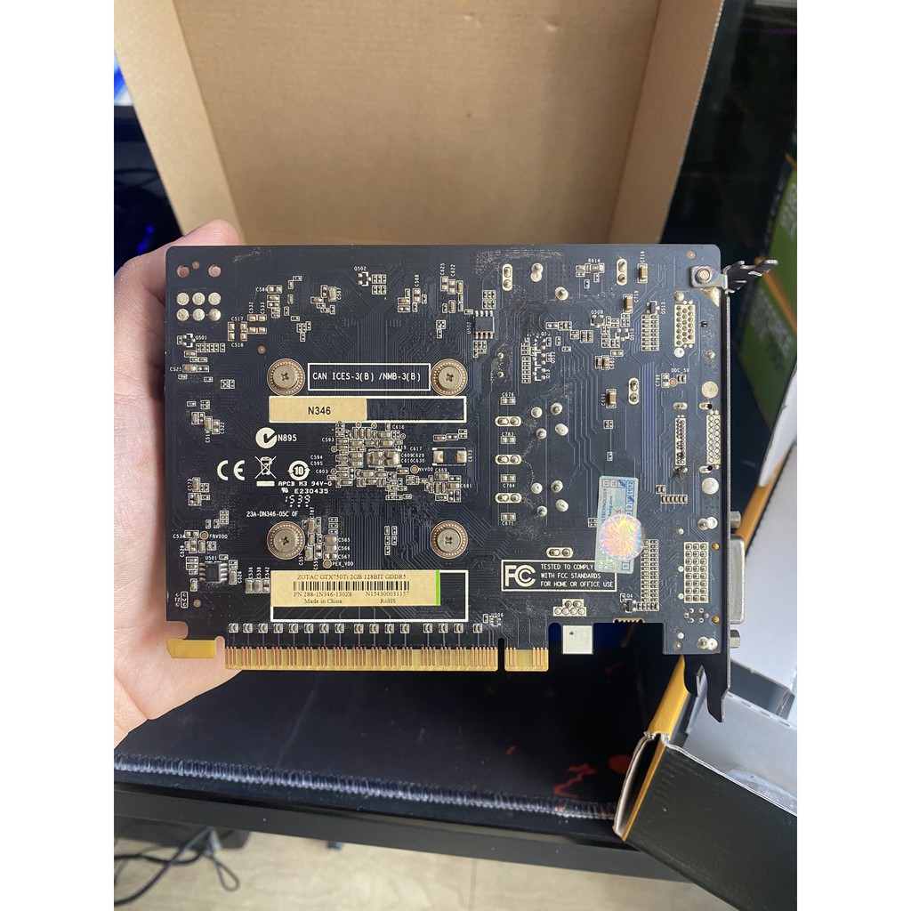 Zotac 750ti còn box đẹp. BH 1 tháng