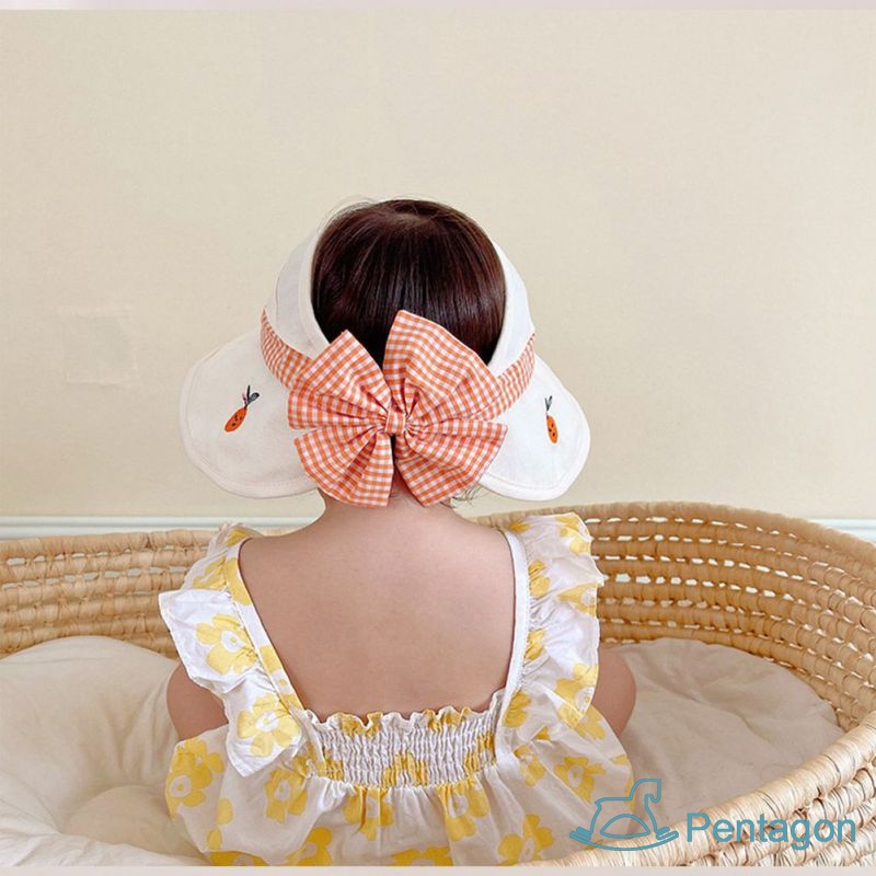 Mũ Lưỡi Trai Nửa Đầu Chống Nắng Họa Tiết Sọc Caro In Hình Trái Cây Dễ Thương