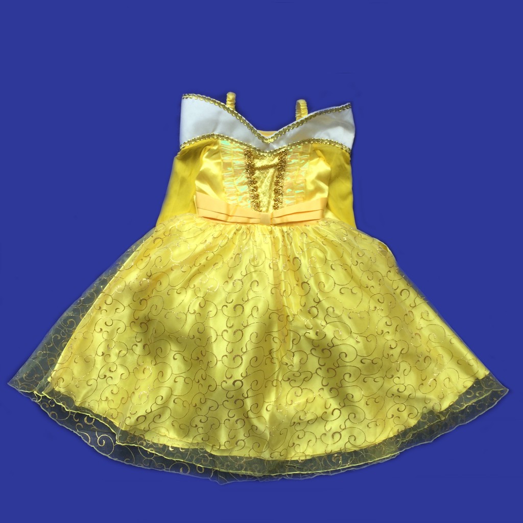 Bộ váy Belle Người đẹp và quái vật cho bé 3-6 tuổi hóa trang trung thu, Halloween